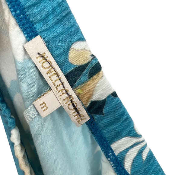 Free People X Novella Royale The Janis Bells in Aqua Lillies Size Medium NWOT - Picture 7 of 12